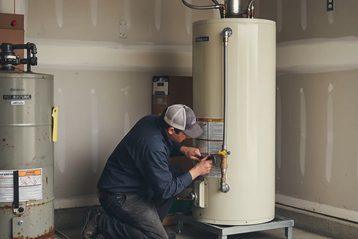 Water heater and shutoff valve replacement in Apple Creek